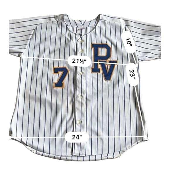 VINTAGE 80s 90 Shirt Womens Short Sleeve Baseball PV 7. Made in USA - Picture 7 of 9